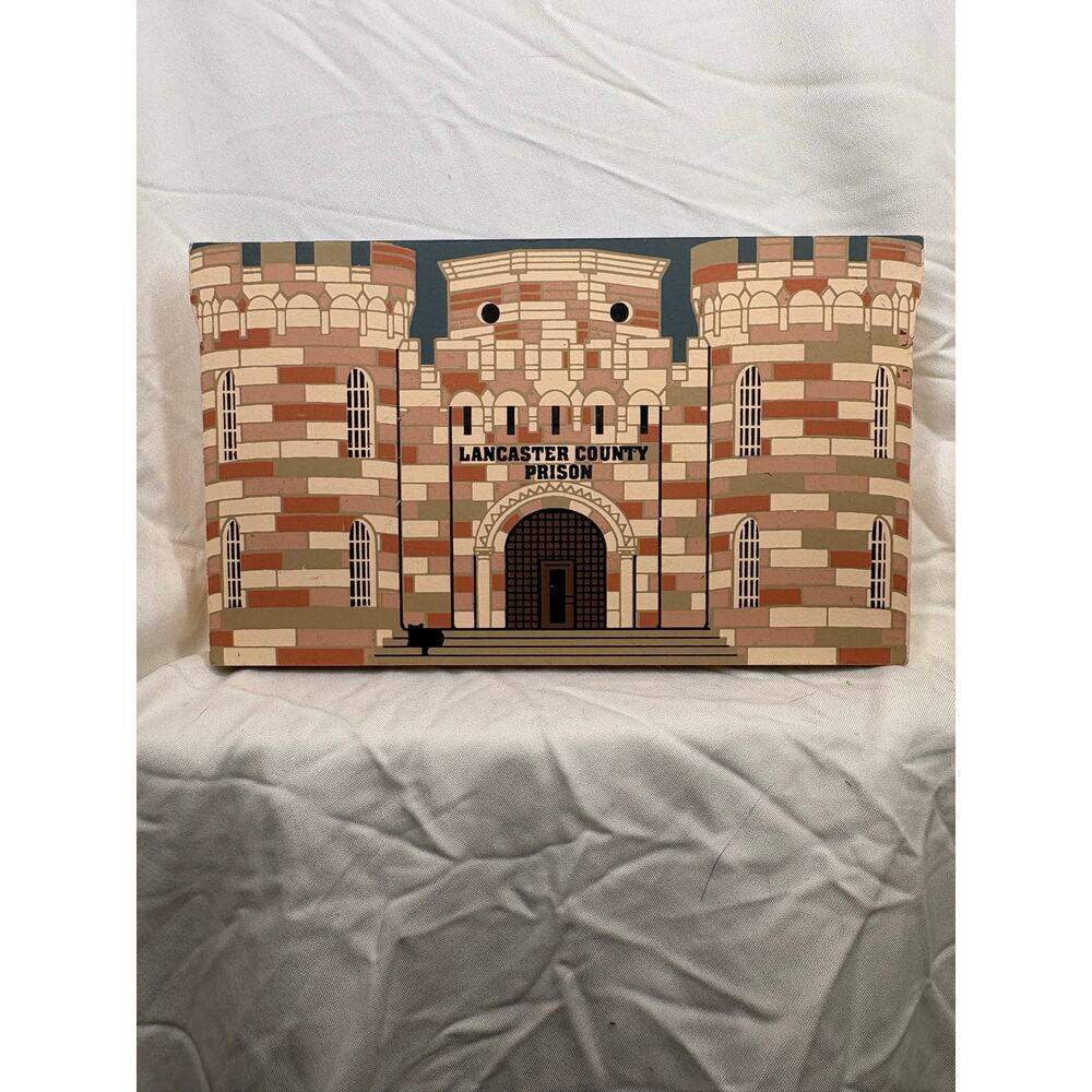 The Cat's Meow Lancaster County Prison Wooden Cutout 1991